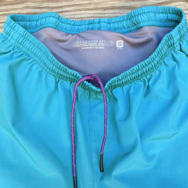 Runyon Unisex 3" Teal Performance Running Short Made In USA