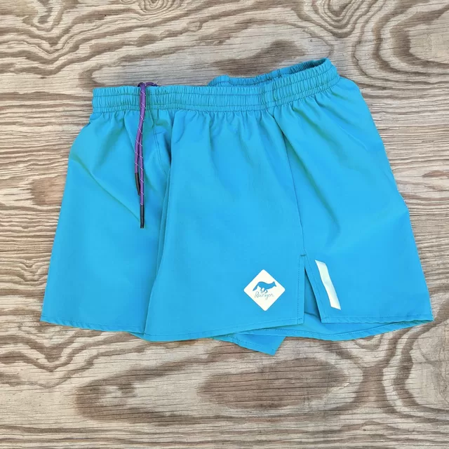 Runyon Unisex 3" Teal Performance Running Short Made In USA