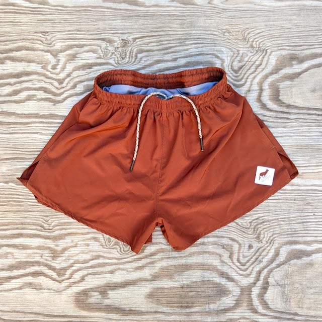 Runyon Unisex 3" Rust Performance Running Short Made In USA | Runyon Canyon Apparel