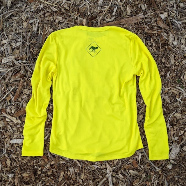 Runyon Canyon Apparel Women's HIKE Yellow Forest Long Performance Technical Trail Shirt Made IN USA