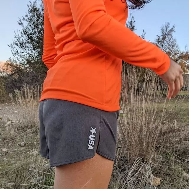 Runyon  Charcoal Classic 3" Performance Running Short