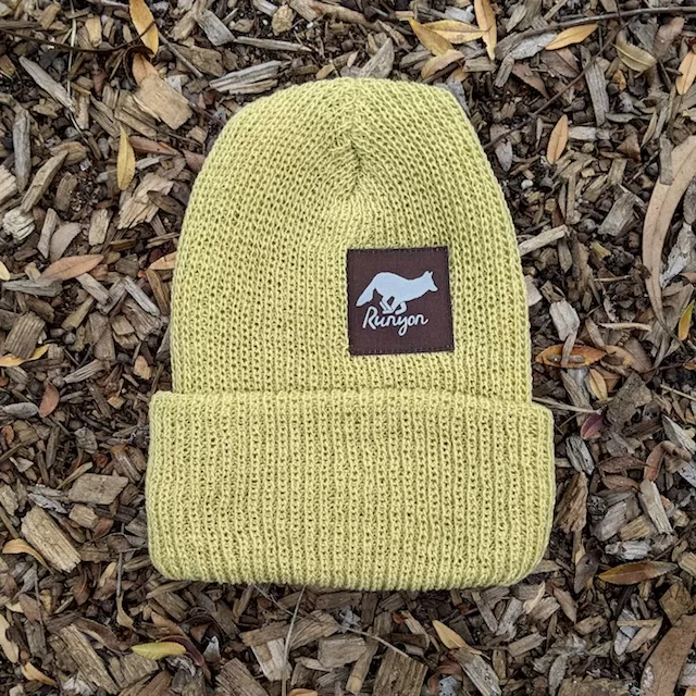 Runyon Desert Sand Reflective Knit Beanie Made In USA | Runyon Canyon Apparel Runyon Desert Sand Reflective Knit Beanie Made In USA | Runyon Canyon Apparel