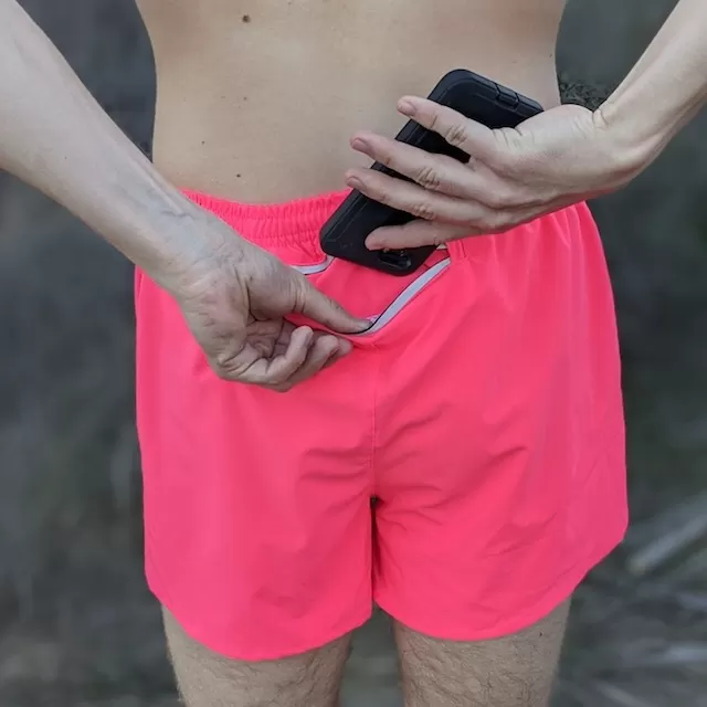 Runyon Unisex 3" Hot Pink Performance Running Short Made In USA | Runyon Canyon Apparel