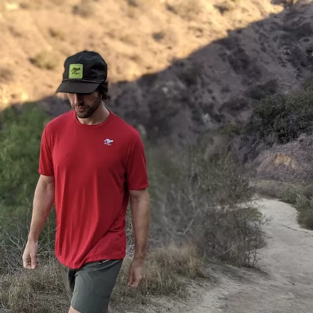 Runyon Chili Red Classic Performance Trail Shirt Made In USA