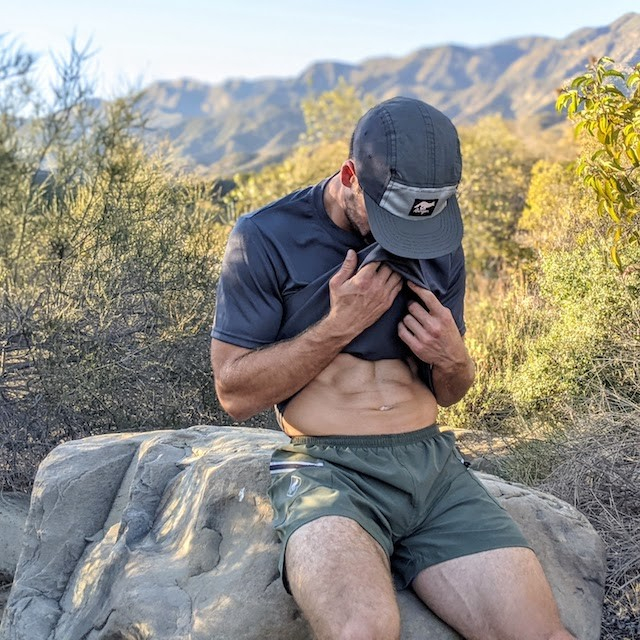 Runyon Mens Graphite Tech Trail Performance Outdoor Fitness Shirt Made In USA