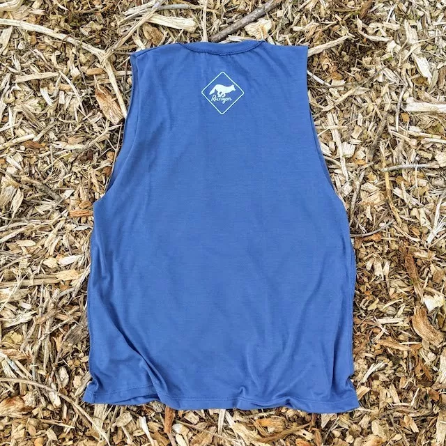 Runyon Puma Paw Smokin Blue Muscle Fitness Tank Top Made In USA