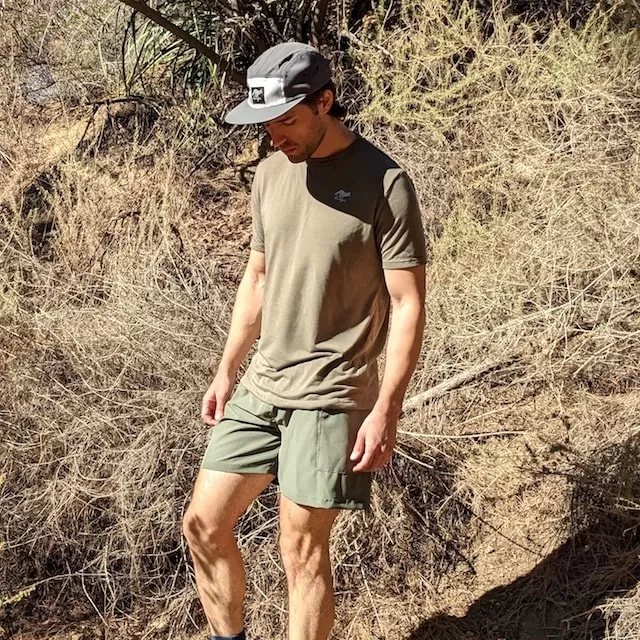 Runyon Canyon Apparel Mens Sierra Sage Trail Shirt great for Running, Hiking, Trail, Outdoor Fitness made in USA