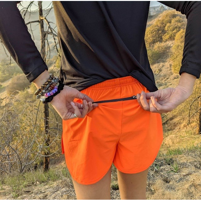 Runyon Hot Orange Lava Classic Performance Running Short Made In USA