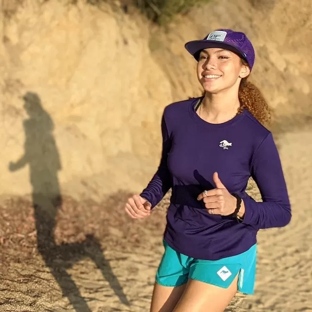Runyon Womens Purple Long Sleeve Performance Trail Shirt Made In USA Runyon Womens Purple Long Sleeve Performance Trail Shirt Made In USA