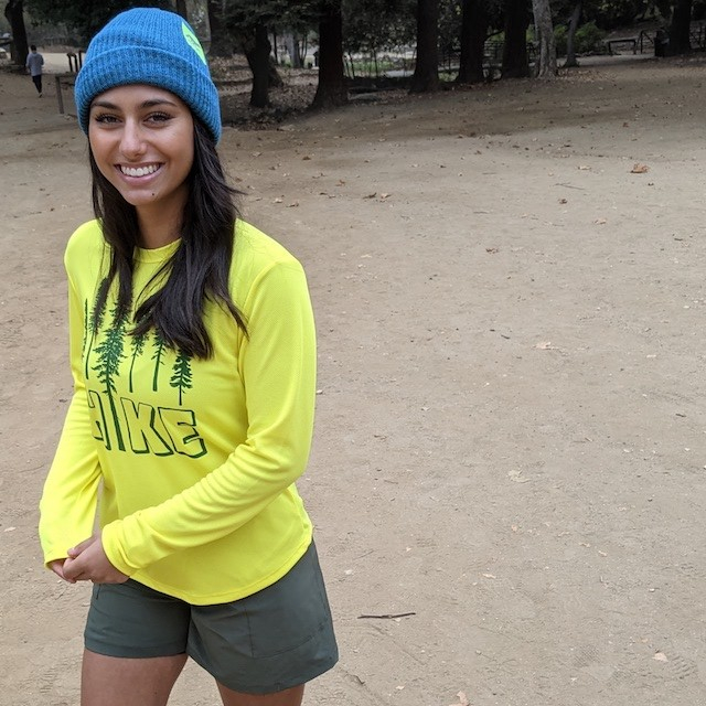 Runyon Canyon Apparel Women's HIKE Yellow Forest Long Performance Technical Trail Shirt Made IN USA