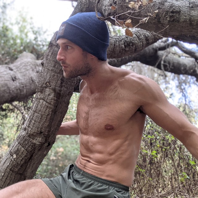 Runyon Woolly Blue Reflective Classic Cuffed Performance Beanie Made In USA
