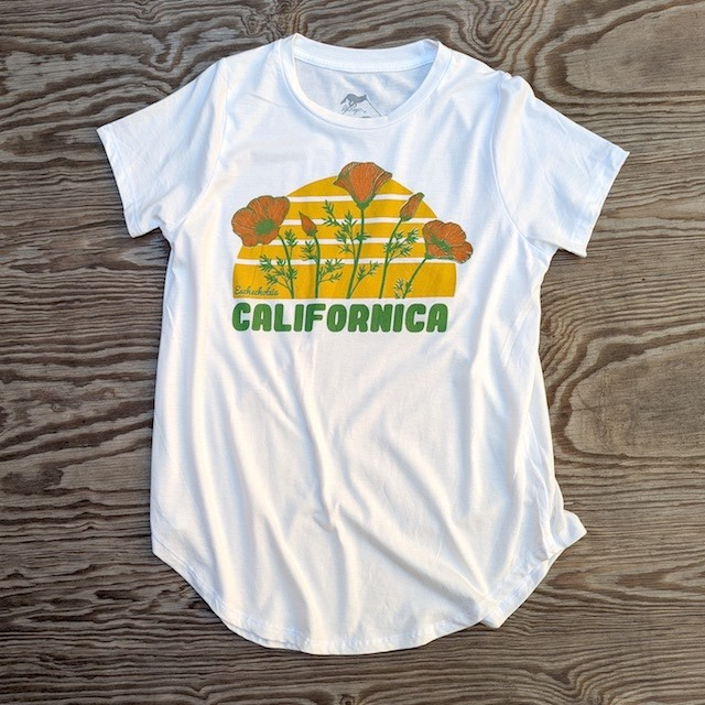 Runyon  Women's Californica Poppy Shirt Hemp Organic Cotton - Made In USA