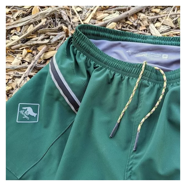 Runyon TrailStash 5" Gravel Short - Deep Dark Jungle (Forest Green)