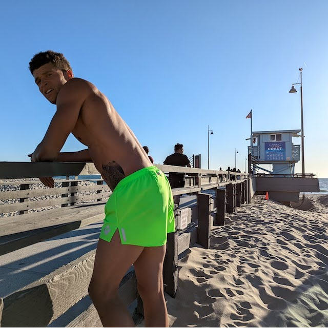 Runyon Unisex 3" Neon Yellow Performance Running Short Made In USA | Runyon Canyon Apparel