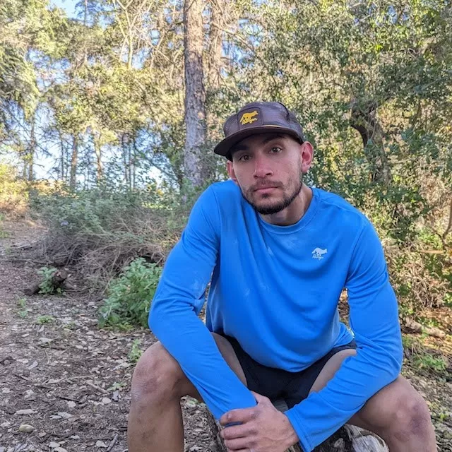 Mens Baby Blue Skies Long Sleeve Technical Trail  Performance Sportswear Shirt Made In USA - Great for hiking