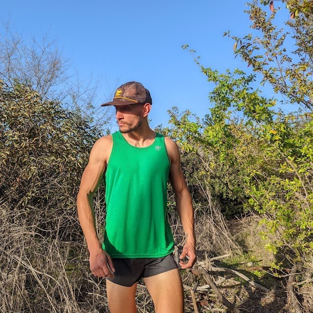 Runyon Mens Kelly Green Springs Performance Training Tank American Made In USA | Runyon Canyon Apparel