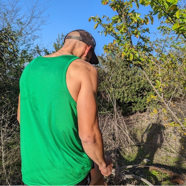 Runyon Mens Kelly Green Springs Performance Training Tank American Made In USA | Runyon Canyon Apparel