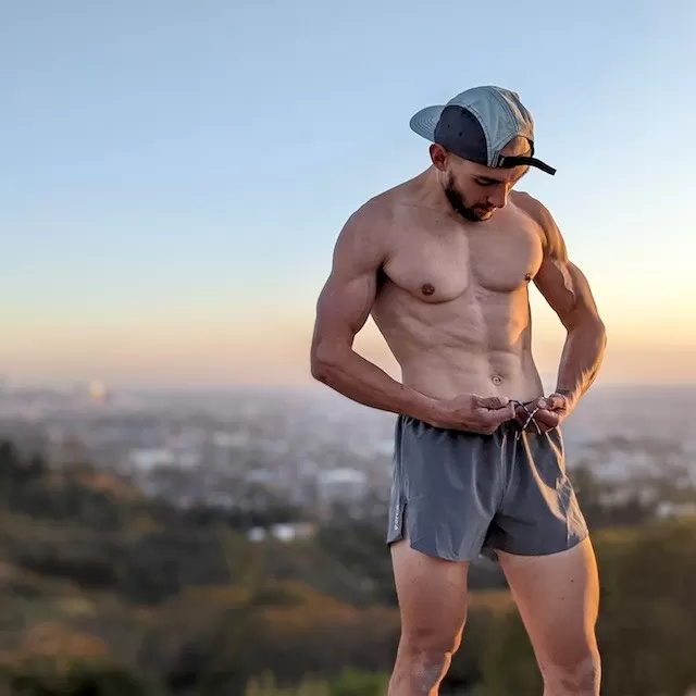 Runyon Mens Made In USA Running Fitness Short Steel Grey