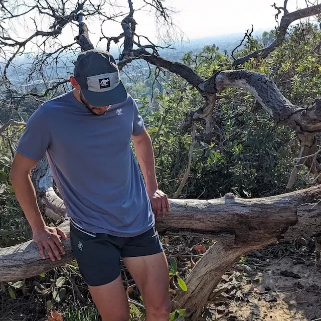 Mens Steel Grey Technical Trail Shirt Made In USA - Great for Hiking