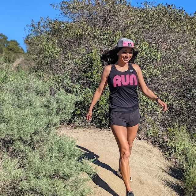 Runyon Black Hot Pink RUN Fitness Tank Made In USA Runyon Canyon Apparel