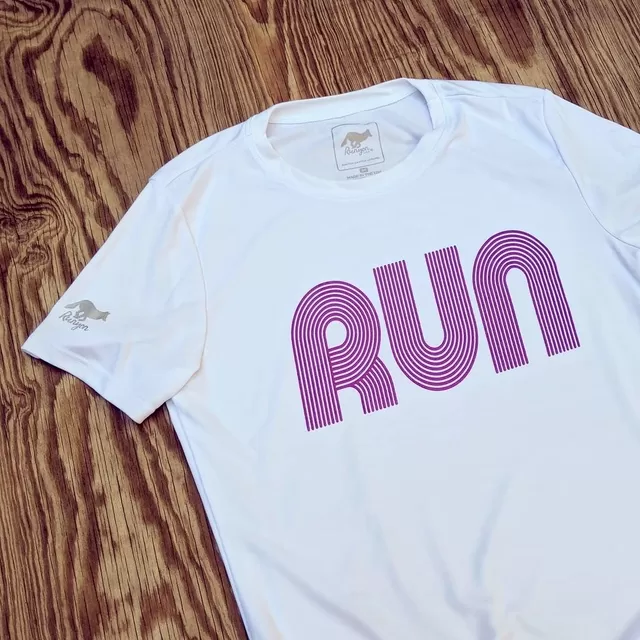 Runyon Women's White RUN Performance Training Shirt Made In USA