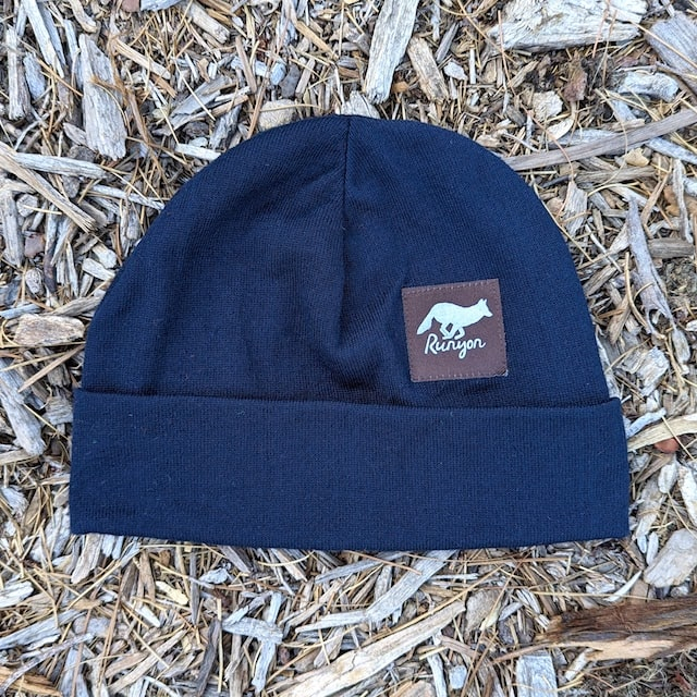Runyon Navy Woods Beanie Cap Made In USA