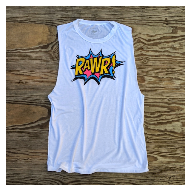 Runyon Canyon Apparel Mens RAWR Muscle Tank Running Hiking Fitness Performance Sportswear American Made In USA