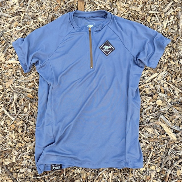 Runyon Mens American Made In USA Gravel Cycling Jersey - Steel Grey