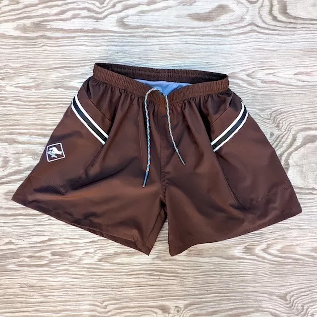 Runyon TrailStash 5" Brown Gravel Performance Short Made In USA