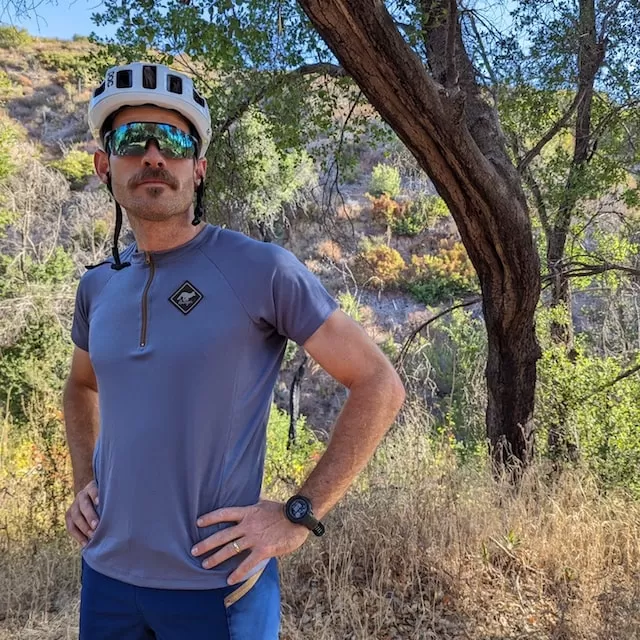 Runyon Mens American Made In USA Gravel Cycling Jersey - Steel Grey