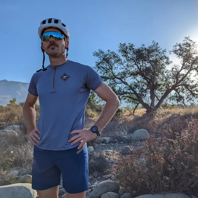 Runyon Mens American Made In USA Gravel Cycling Jersey - Steel Grey