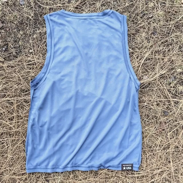 Runyon Unisex Steel Grey Tech Trail Tank - Muscle Workout Tank Top, Made In USA | Runyon Canyon Apparel