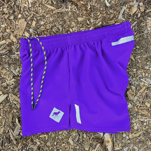 Runyon Unisex 3" Purple Performance Running Short Made In USA | Runyon Canyon Apparel