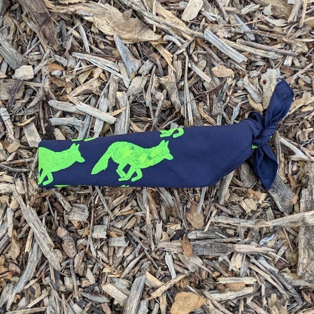 Runyon Navy Neon Yellow Signature Bandana American Made In The USA Runyon Navy Neon Yellow Signature Bandana American Made In The USA