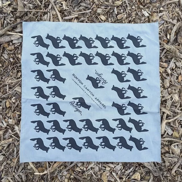 Runyon Charcoal Stone Signature Bandana American Made In The USA