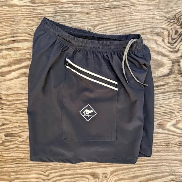 Runyon TrailStash 5" Dark Slate Gravel Performance Short Made In USA