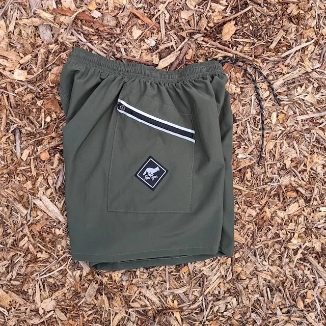Runyon TrailStash 5" Gravel Short Light Olive Green Made In USA Runyon TrailStash 5" Gravel Short Light Olive Green Made In USA