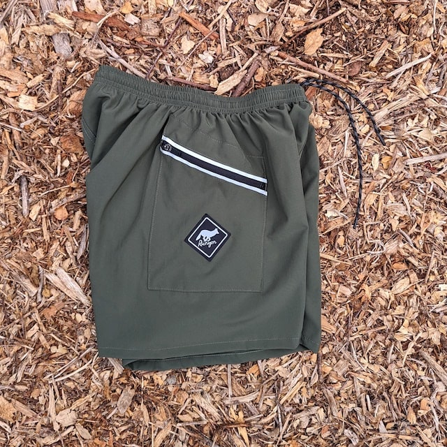 Runyon TrailStash 5" Gravel Short Light Olive Green Made In USA