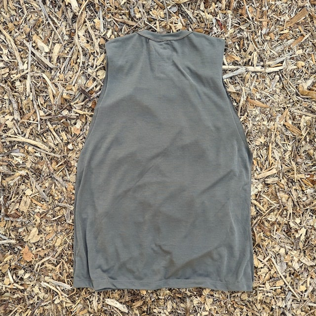 Runyon Women's Sierra Sage Olive Green Muscle Workout Tank Made In USA