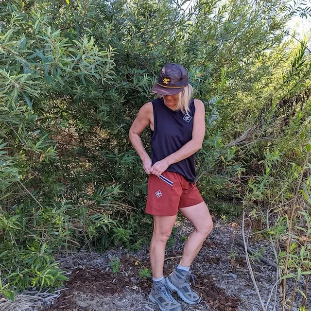 Runyon TrailStash 5" Red Rock Gravel Performance Short Made In USA