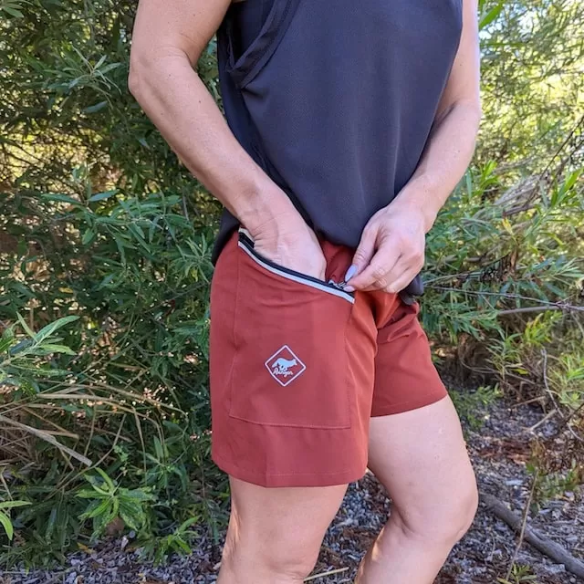 Runyon TrailStash 5" Red Rock Gravel Performance Short Made In USA