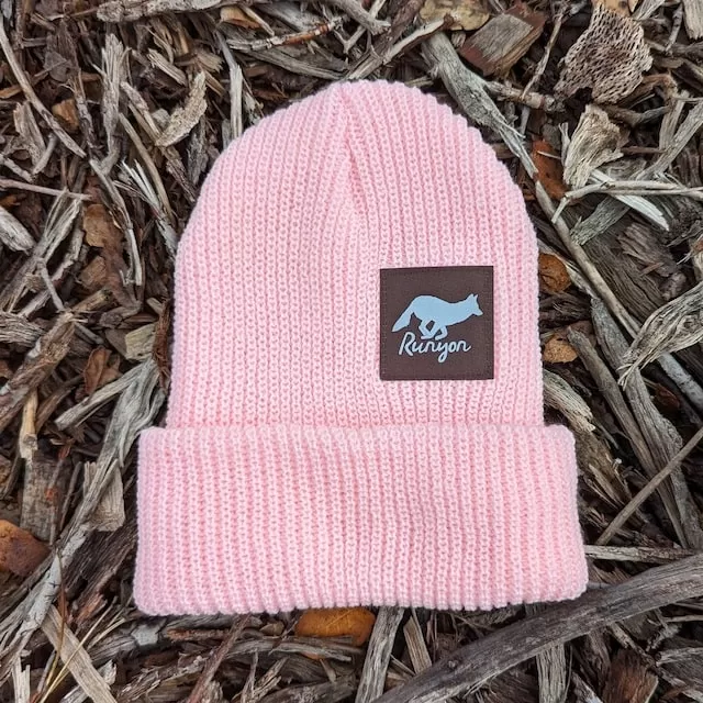 Runyon Cool Pink Reflective Knit Beanie Made In USA | Runyon Canyon Apparel Runyon Cool Pink Reflective Knit Beanie Made In USA | Runyon Canyon Apparel