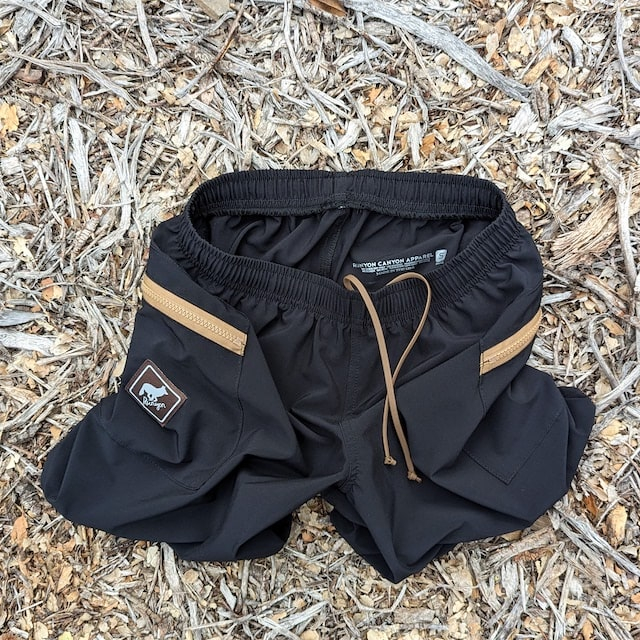 Runyon American Made In USA - 7" TrailStash Gravel Short. Running, Hiking, Fitness Outdoors.