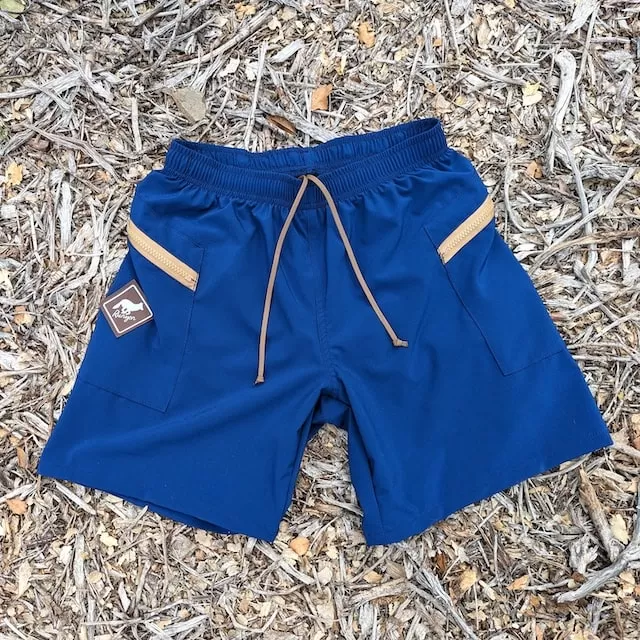 Runyon Navy Blue 7" TrailStash Gravel Short Shell American Made In USA