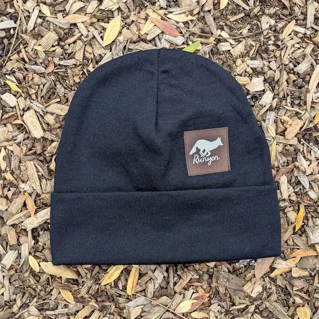 Runyon Black Rock Performance Beanie American Made In USA | Runyon Canyon Apparel