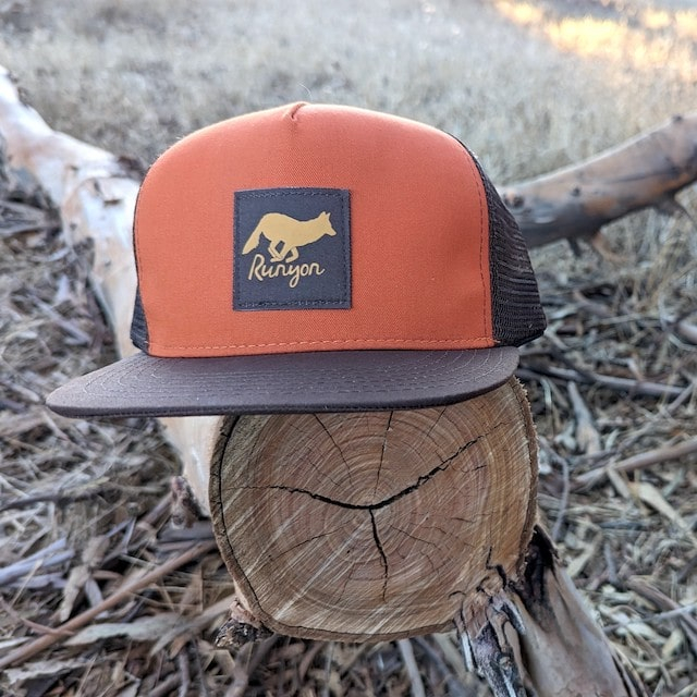 Runyon Burnt Woods Gold Reflective Trucker Hat (10th Anniversary Edition) American Made In USA