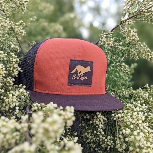 Runyon Burnt Woods Gold Reflective Trucker Hat (10th Anniversary Edition) American Made In USA