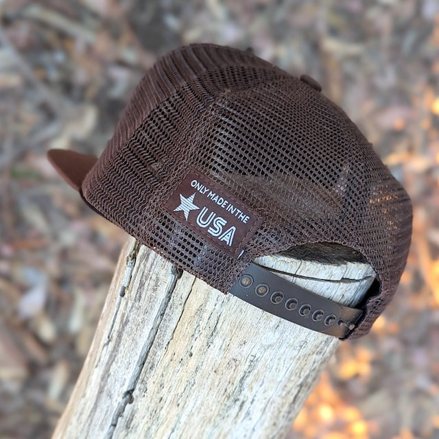 Runyon Burnt Woods Gold Reflective Trucker Hat (10th Anniversary Edition) American Made In USA