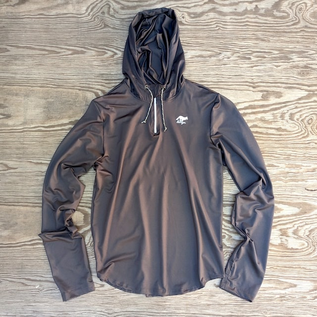 Runyon Women's Unisex Black Warm Up Performance Zip Hoodie
