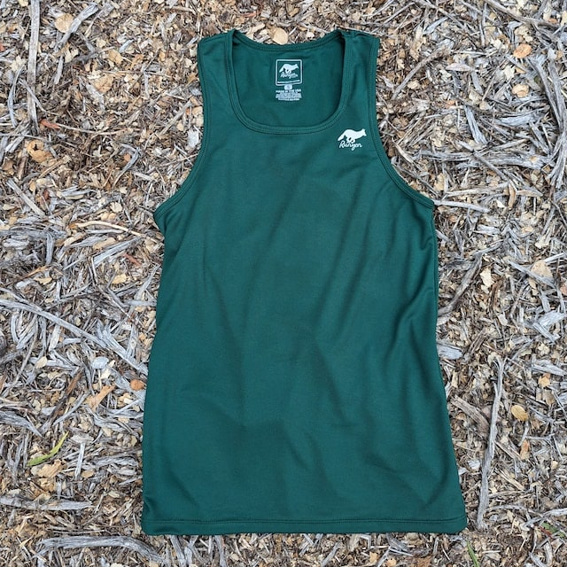 Runyon Forest Green Performance Tank Top Running Singlet American Made In USA